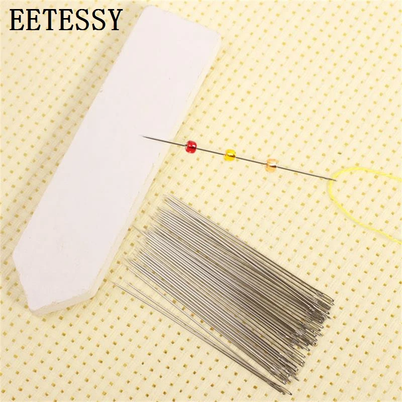 50pcs/lot Various Lengths Of Metal Beading Needles For Jewelry Making Tools Threading Cord Handmade Tool