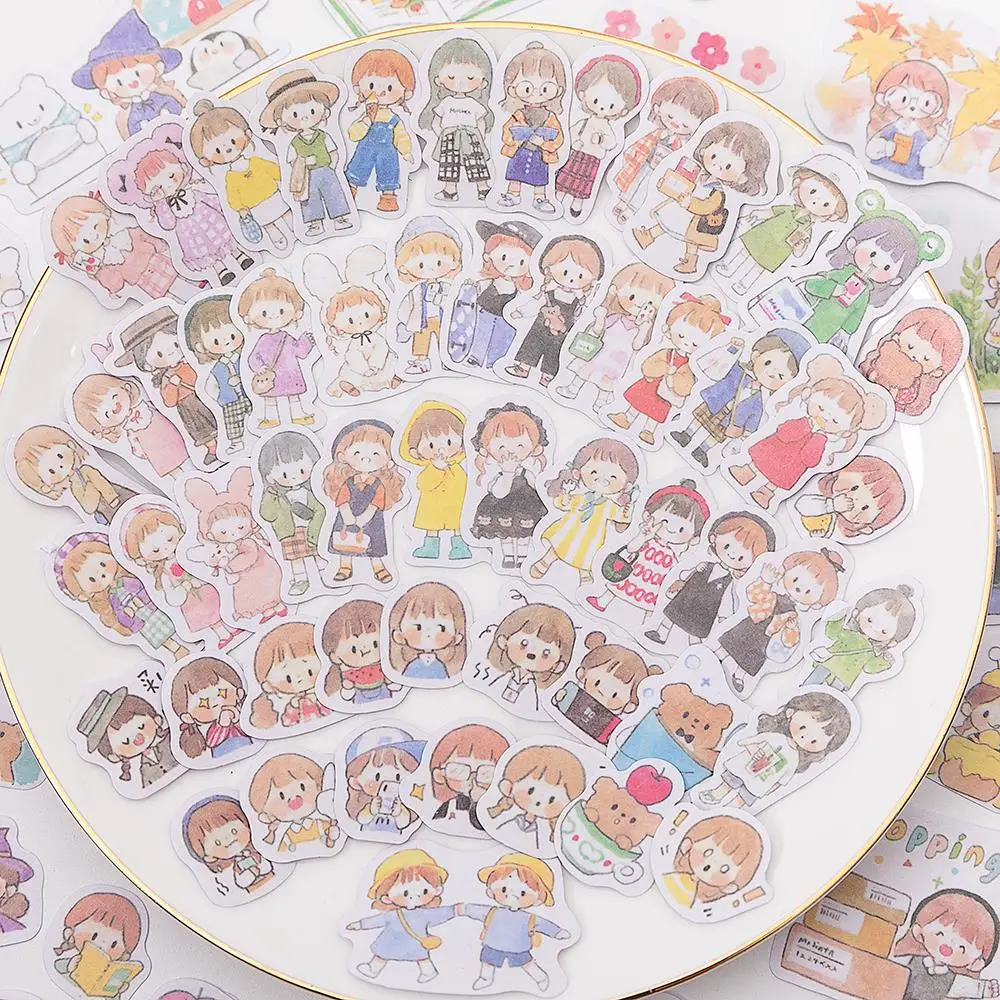 330pcs/lot Kawaii Stationery Stickers Cartoon Girls Diary Planner Decorative Mobile Sticker Scrapbooking DIY Craft Sticker