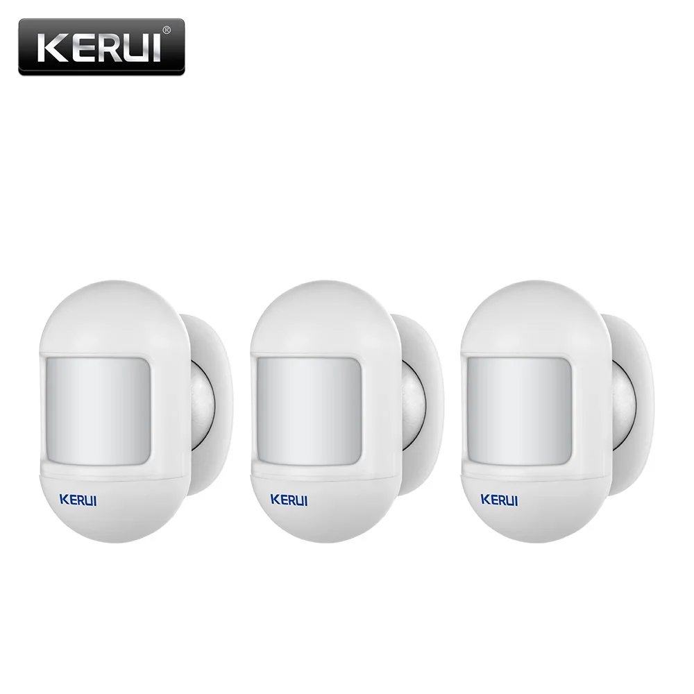 KERUI 3Pcs Wireless Mini Safety PIR Motion Sensor Alarm Detector With magnetic swivel base Home Alarm System