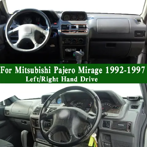 För Mitsubishi Pajero Mirage V33 V43 V43W Evo V55 V45 VR 3000 V6 ZR2 GR 1992-1997 Instrumentmatta Instrumentbräda Skyddsdyna Instrumentmatta Matta 10 best sales VR-matta - №8