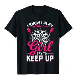 Womens Darts Girl Dart Lover Woman T-Shirt Men's Coupons 3D Style Tops Shirts Harajuku Oversized Tees Cotton T Shirt Normal