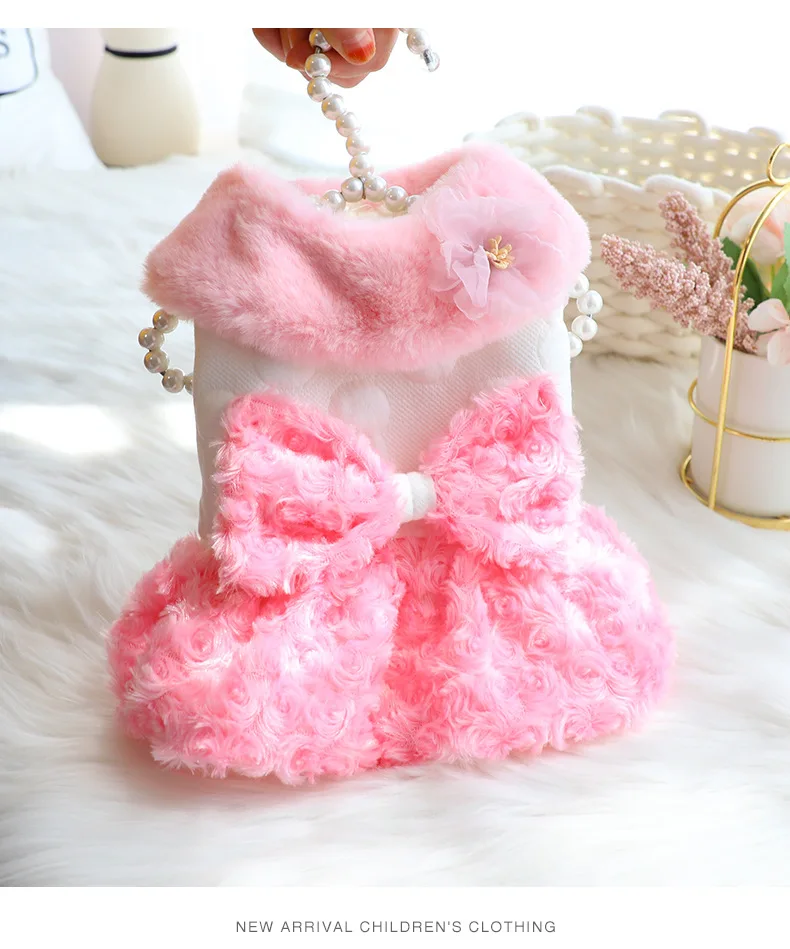 Winter Cat Dog Tutu Skirt Chihuahua Yorkshire Pomeranian Shih Tzu Maltese Bichon Poodle Small Dog Clothes Dress Pet Clothing