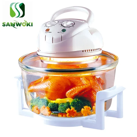 12L Halogen Oven Turbo Oven Wave Oven 1300w Electric Fryer air halogen cooking pot Air frying machine Lightwave furnace