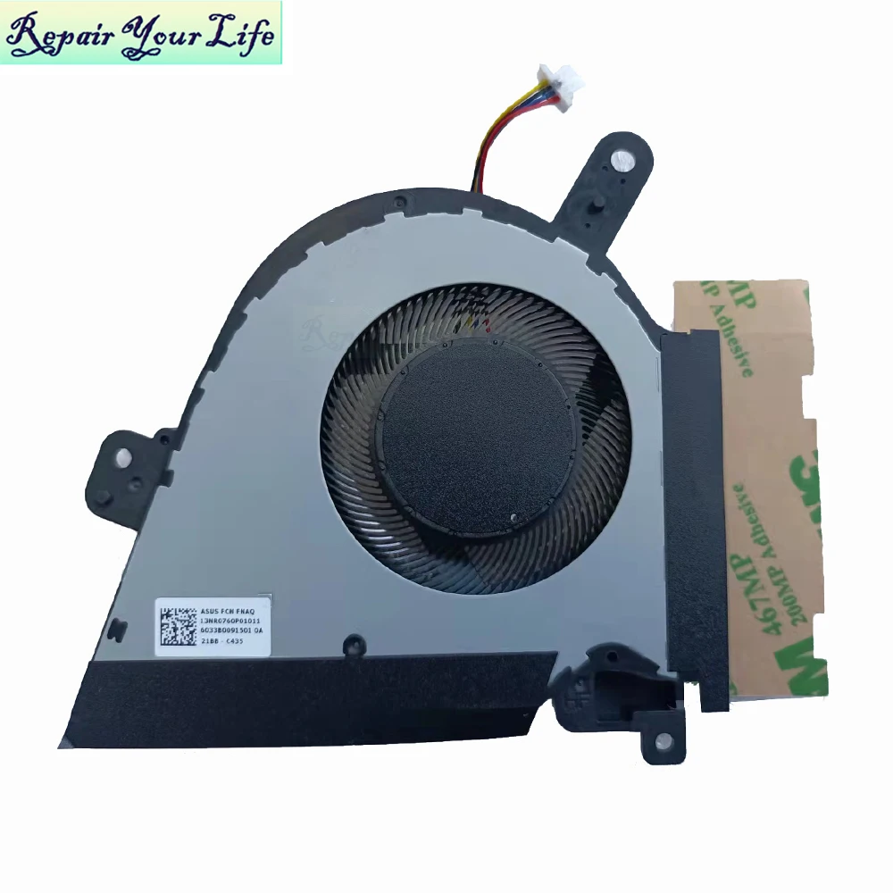 Imagem -03 - Ventiladores de Refrigeração para Laptop Cooler para Asus Tuf F15 Fa516 Fx516 Fx516p Fx516pe pm Cpu Vga Ventilador de Placa Gráfica 13nr0760p01011 02011 Novo 12v