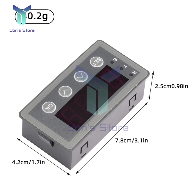 0-10V 0-20mA 2-10V 4-20mA Analog Input Digital Display Meter With Display Head Expansion Board Electronic Component