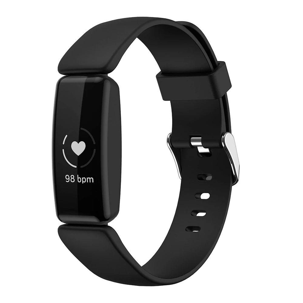 For Fitbit inspire 2 Band Silicone Watchband Strap Metal Buckle Bracelet Sport Wristband for Fitbit Inspire 2 Accessories
