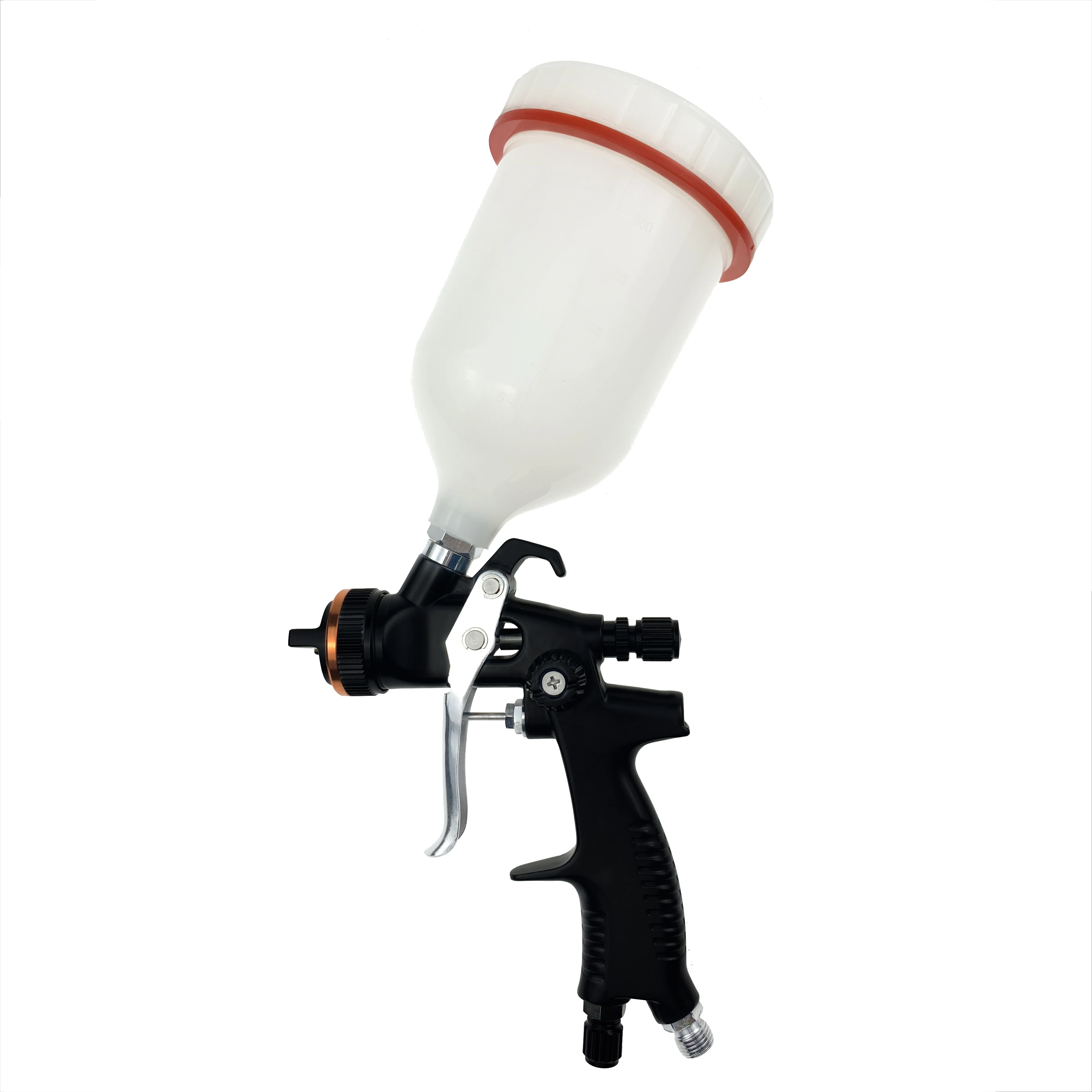 

HVLP Air Spray Gun 1.4mm Nozzle Sprayer Mini Painting Gun Gravity Feeding Type Pneumatic Coating Tool with 600ml Cup