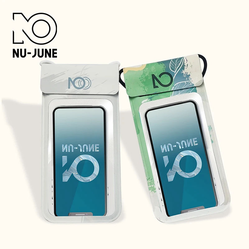 Nu-June Mobie Phone Swimming Bag Waterproof Touchscreen TPU Phone Bag Underwater Pouch Cell Phone Case For Swim Diving Beach