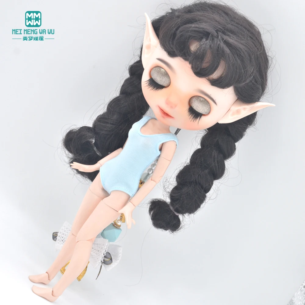 Clothes for Doll Fits Blyth Azone OB22 OB24 Doll Accessories Fashion One-Piece Swimsuit