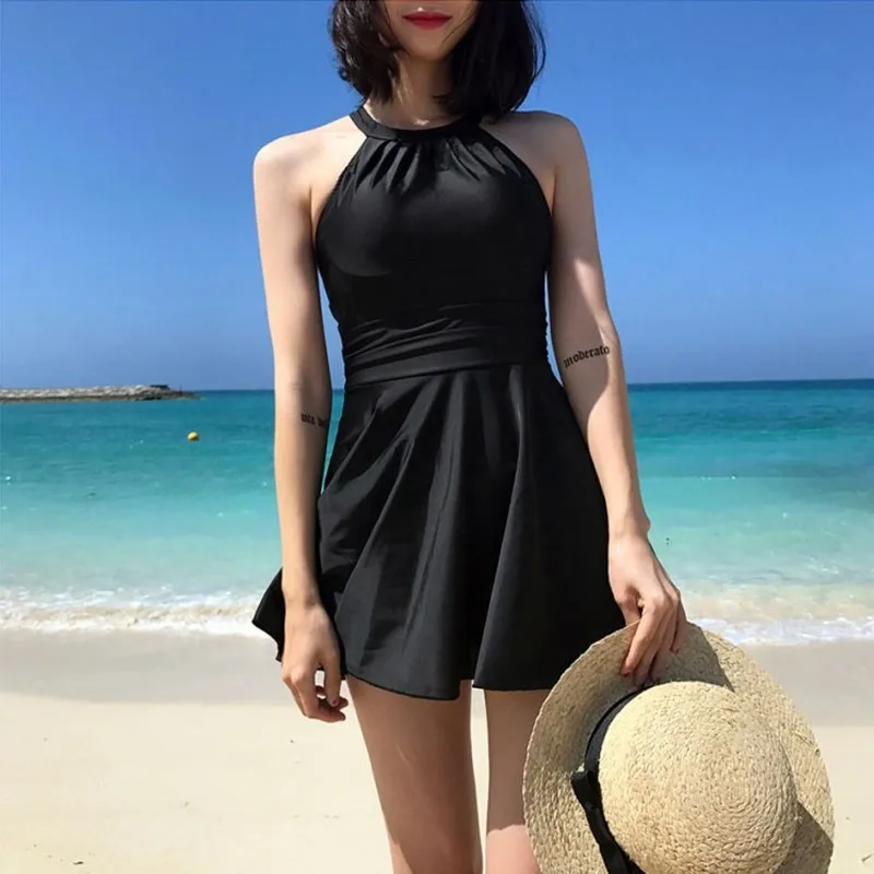 Hot One Piece Schwimmen Kleid Stil weiche und zarte hand, nicht einfach zu falten komfortable Rock Abdeckt Die Bauch Badeanzug