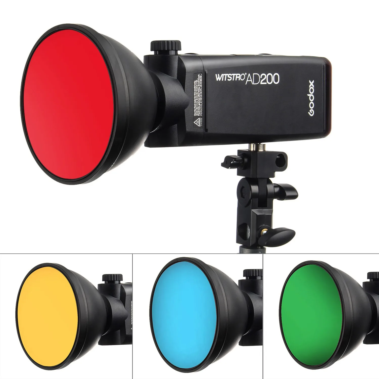 Godox AD200Pro Outdoor Flash-Licht 200Ws 2,4G 1/8000 HSS Speedlite Flash Strobe Godox AD-S2 Standard Reflektor mit Weichen Diffuse