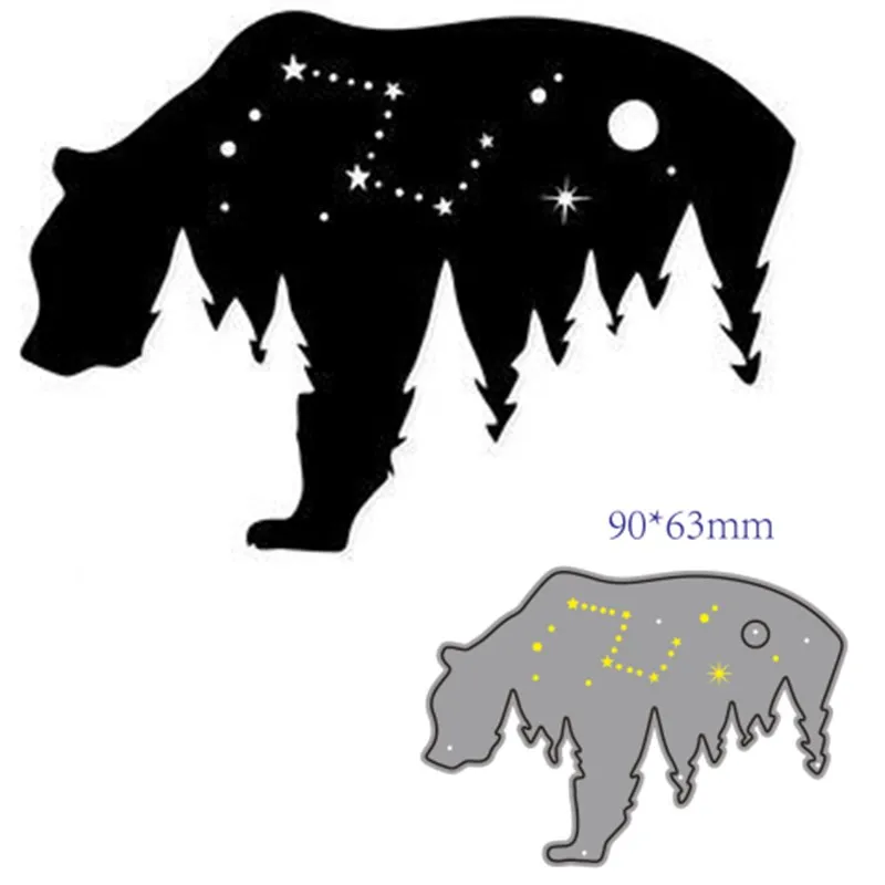 

Металлические Вырубные штампы форма 2021 животное медведь украшение для скрапбукинга бумаги ремесла ножа форма лезвие перфоратор трафареты