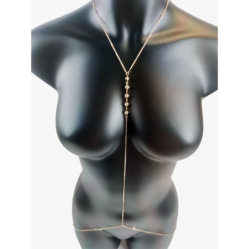 Body Chain Goth Che…