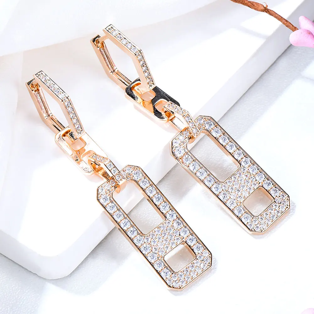 

GODKI NEW Trendy Luxury Flowers Cluster Stud Earrings For Women Wedding Cubic Zircon Crystal African Dubai Bridal Earring