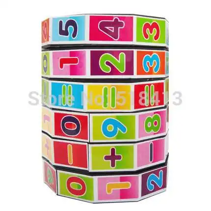 Figure Cube Kids Math Puzzle Toy Spell The Answer Can Be Addition Subtraction Multiplication And Division Educational Unisex