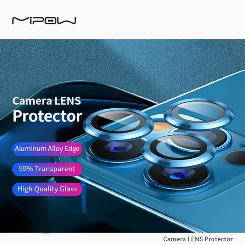 MIPOW Camera Lens Glass for iPhone 12 Pro /13 Pro max / 13Pro Phone Mini Screen Protectors Clear Lens Film Camera Lens Protector