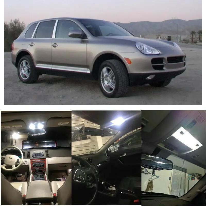 

Interior Led lights For 2003 Porsche Cayenne License plate light Dome Light Map Light