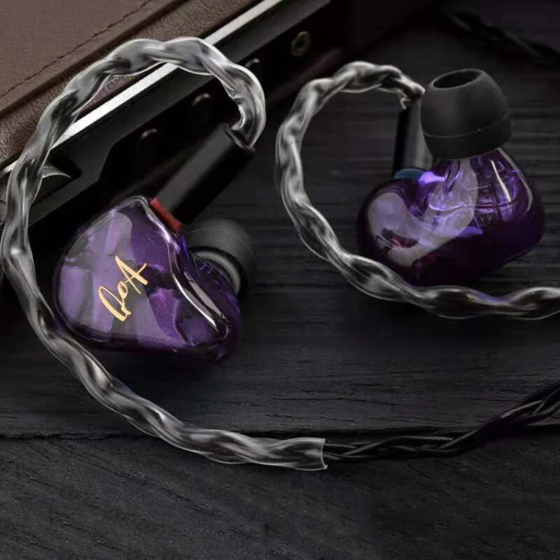 QOA Pink Lady 2BA + 1DD سماعة أذن هجينة داخل الأذن HIFI DJ مراقب سماعات أذن مع كابل قابل للفصل 2Pin