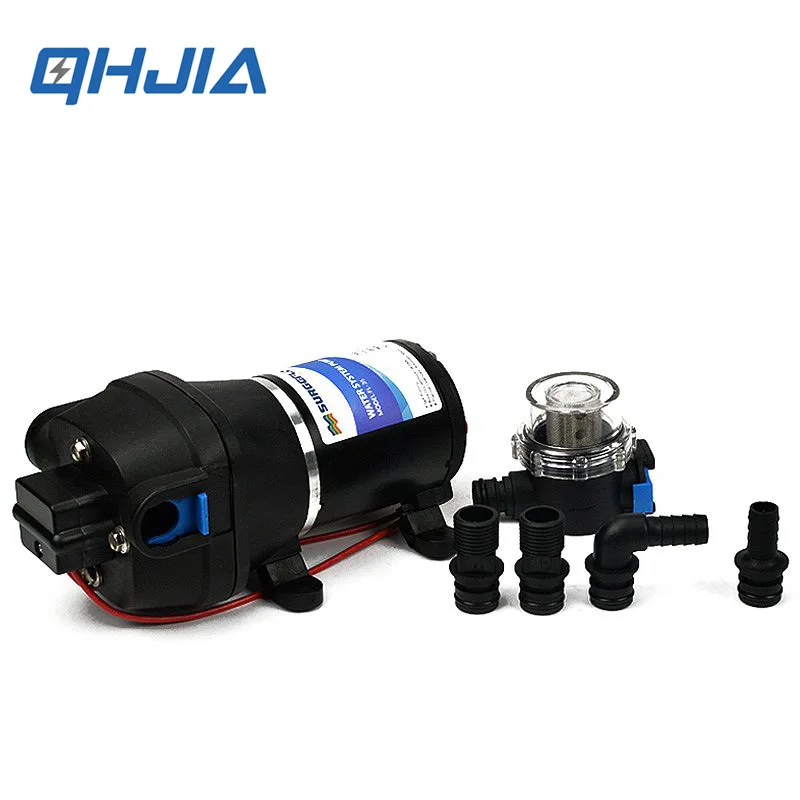 DC 12V 24V Electric Mini RV Diaphragm Self-priming Booster Vacuum Reciprocating Marine High Pressure Water Supply Pump FL-30/31