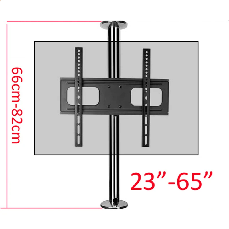 2019 ใหม่DL-A10M-66 23 "-65" สแตนเลสLCD TV Mounts BracketในPartition Wall 360 หมุนปรับความสูง 66 ซม.82cm70cm