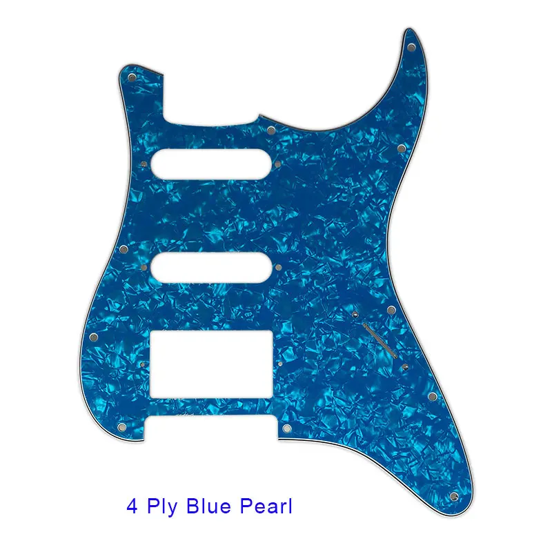 Gitar parçaları abd \\ meksika Fd Strat 11 delik HSS PAF Humbucker gitar Pickguard hiçbir kontrol deliği Scratch plaka