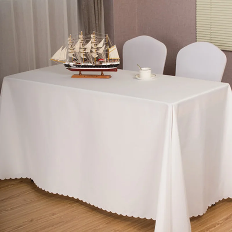 10pcs Rectangular Tablecloths Hotel Banquet Wedding Table Cloth Party Home Decoration