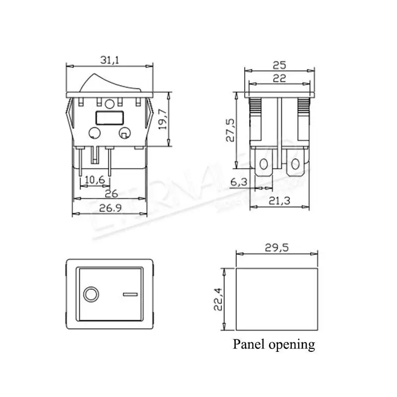 KCD4 Elektrische Schweißmaschine Schalter Schiff Typ Schalter Mit Rotem Licht 30A 250V AC Elektrische Ofen Elektrische Heizung Schalter 4PIN T8555 – Detail 15