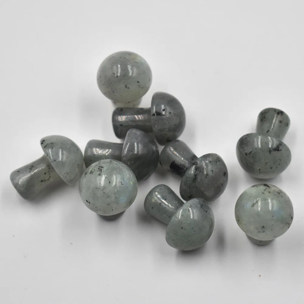 2021 Neue Mode Natürliche Rosenquarz-Amethyste in Blatt- und Pilzform ohne Loch, Anhänger für Schmuckherstellung, 20 Stück/Lot, Großhandel – Detail 11