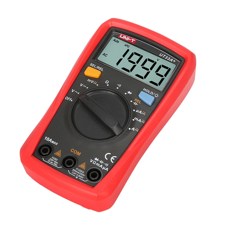 UNI-T UT33A+ UT33B+ UT33C+ UT33D+ Palm Size digital Multimeter With Capacitance/NCV/Diode test/Continuity buzzer