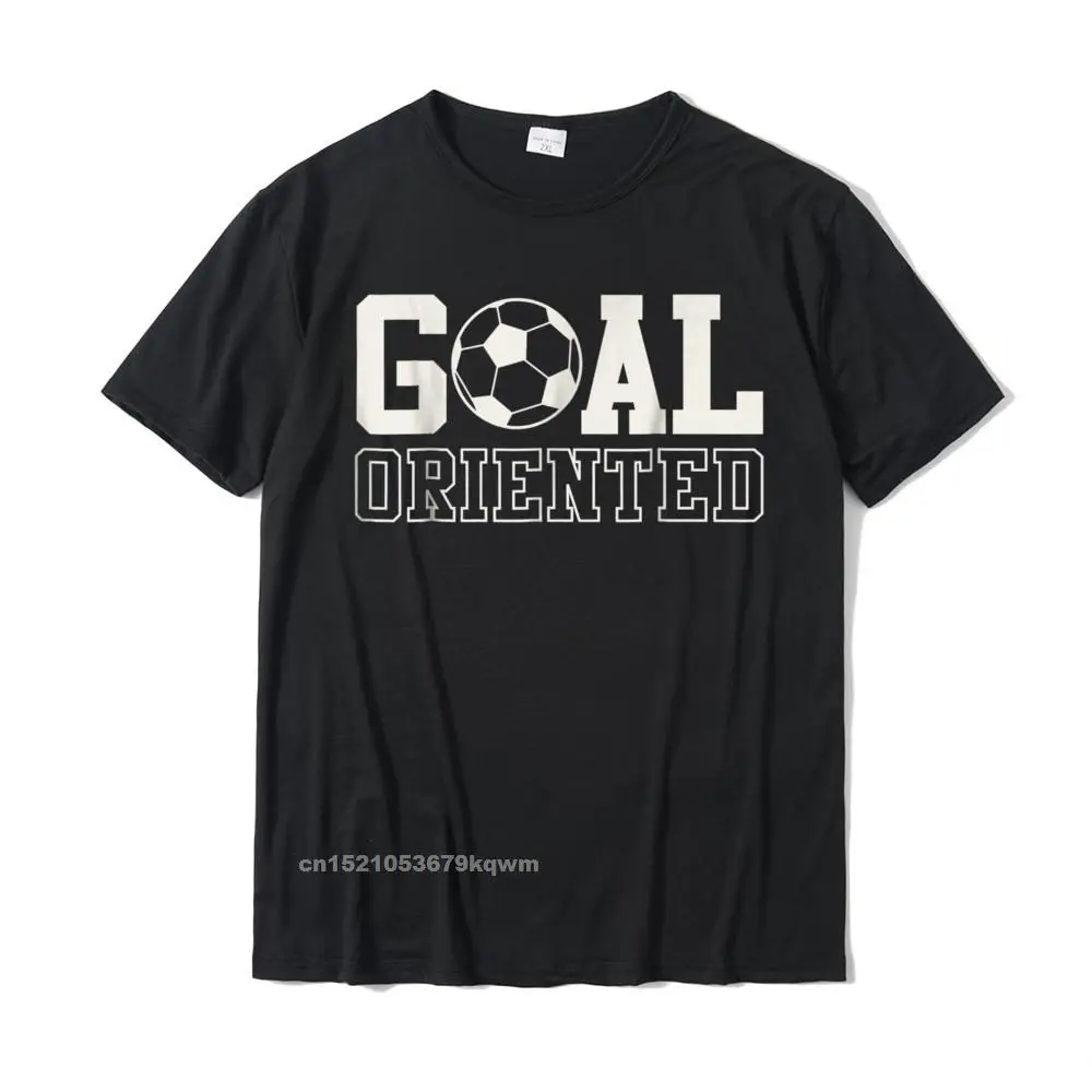 Goal Oriented Soccer Ball Graphic T-Shirt Cotton T Shirt For Boys Harajuku Tees Company Birthday