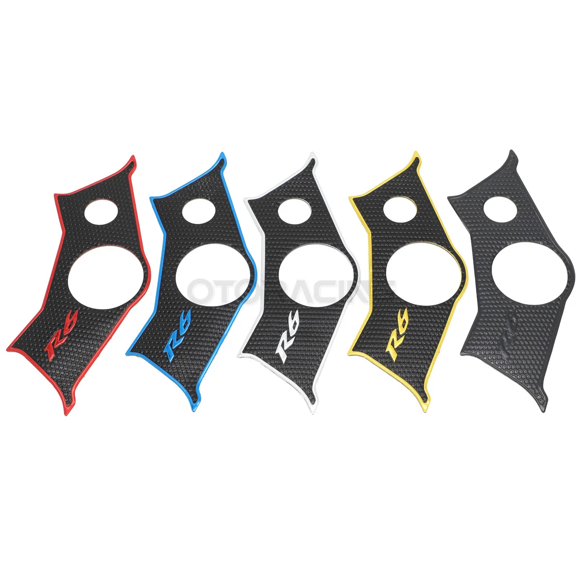 Motorcycle Decal Pad Triple Tree Top Clamp Upper Front End Stickers Waterproof For Yamaha YZF R6 2003 2004 2005