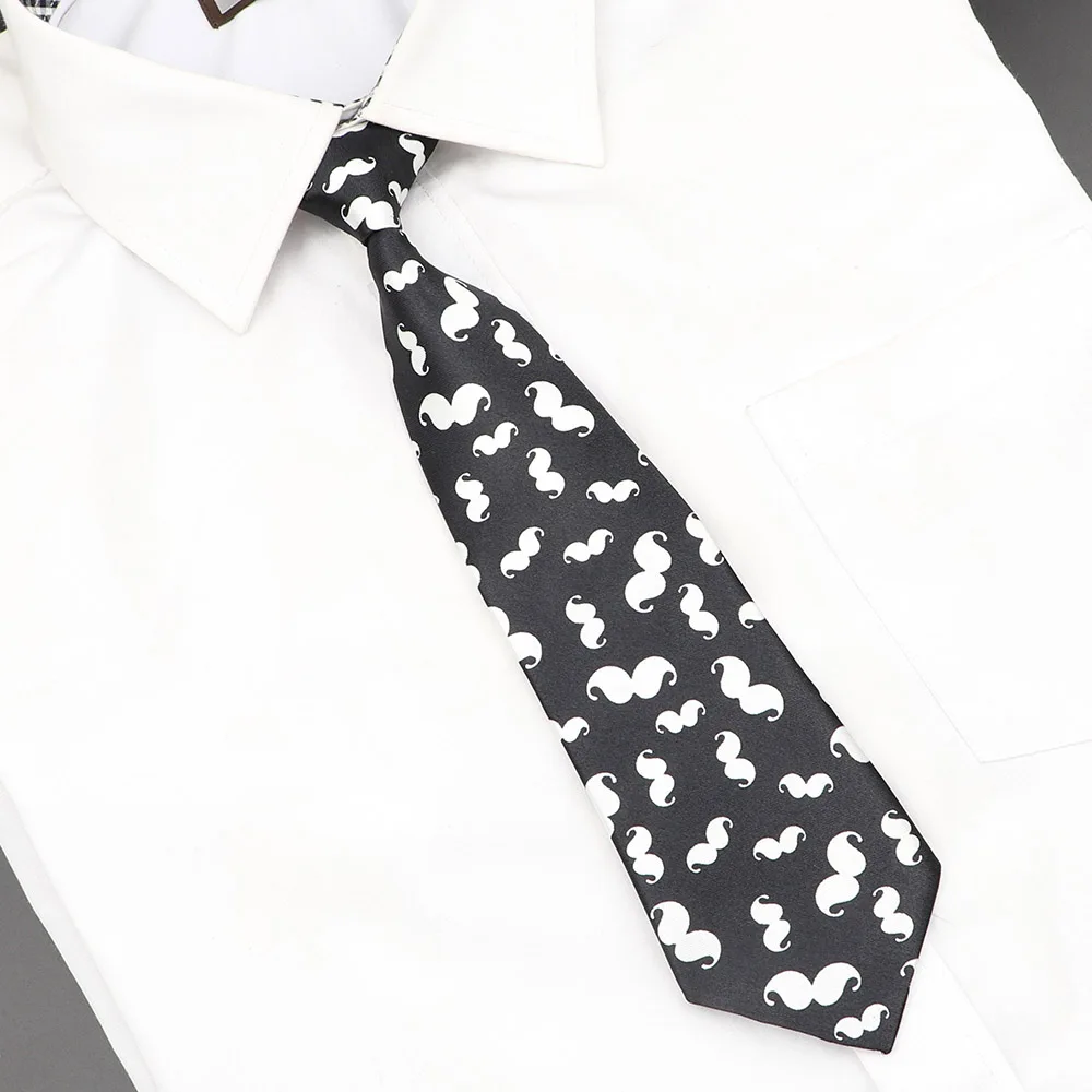 Corbata ajustada de moda clásica para niños, notas musicales coloridas impresas, guitarra de Piano, corbata de poliéster de 5cm de ancho, accesorio