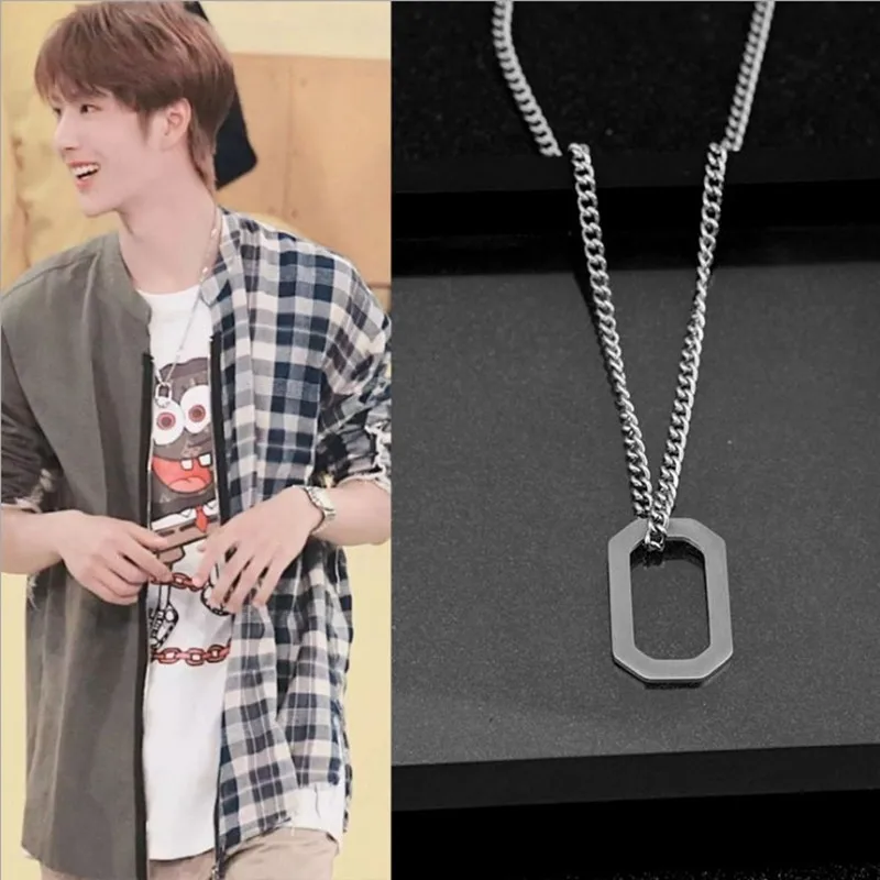 male mens Justin with long necklaces Men and women personality mix and match Harajuku necklace wholesale Couple sweater chain