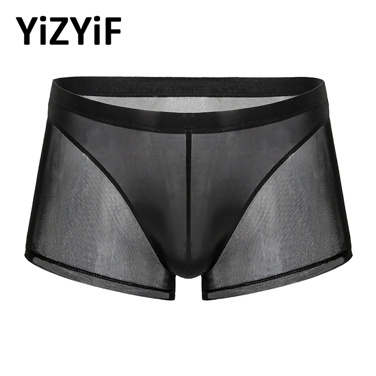 

Mens Sexy See-through Panties Seamless Ultra-thin Transparent Boxershorts Underwear Solid Convex Homme Underpants