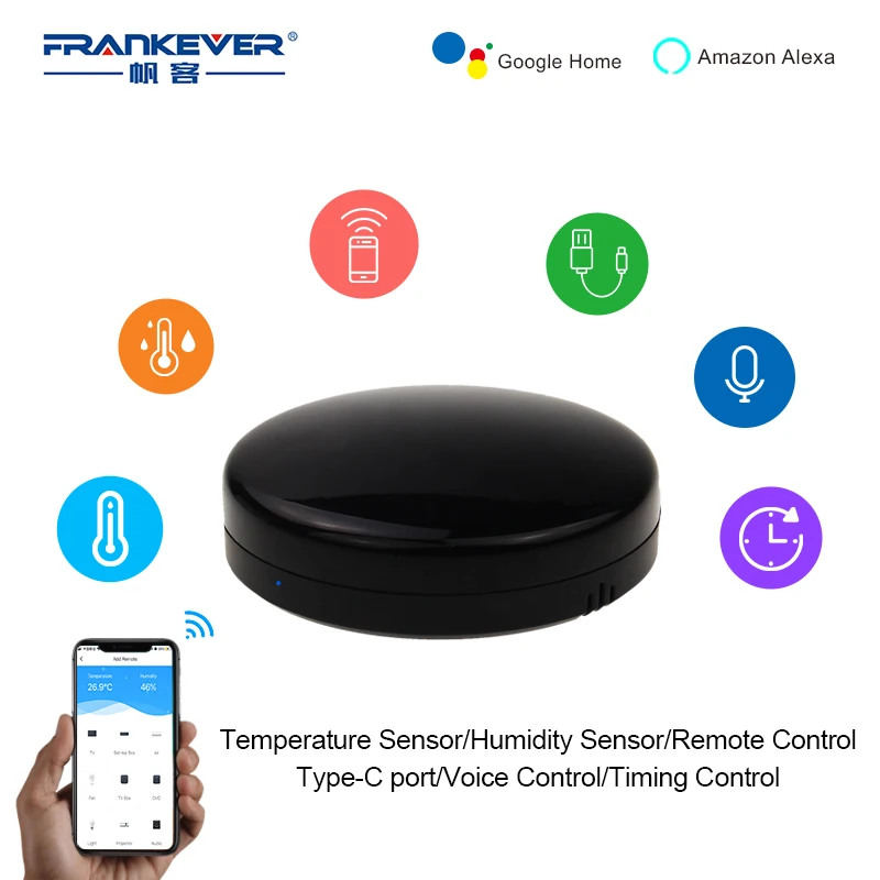 Смарт-пульт дистанционного управления FrankEver, Wi-Fi, Tuya, Amz, Alexa, Google Home