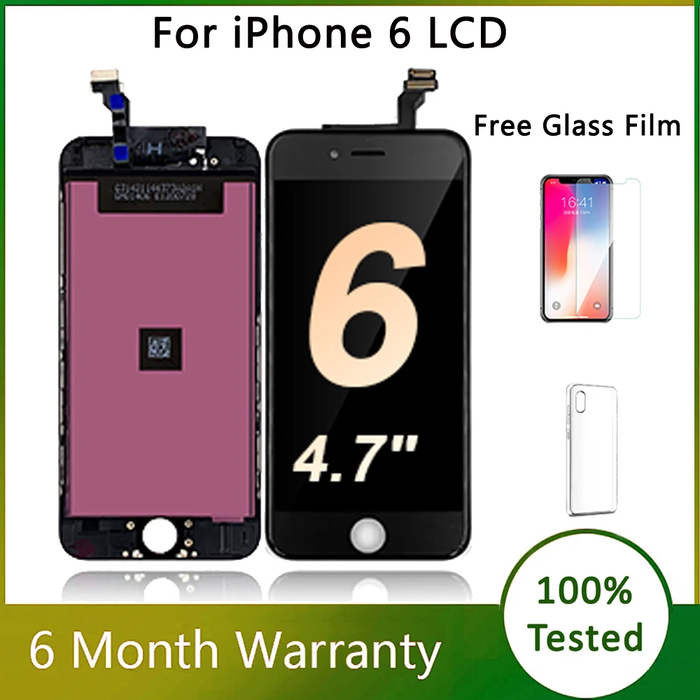 AAA+++ LCD For iPhone 6 6S Screens No Dead Pixel Replacement For iPhone Pantalla For 6Plus 6SPlus LCD Display Digitizey Assembly