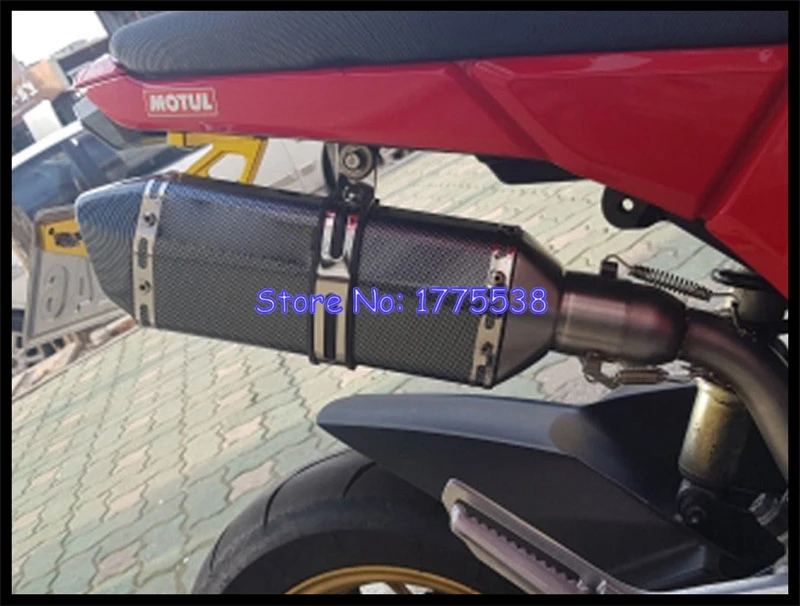 For Honda MSX 125 Grom 2013-2015 Motorcycle Exhaust Full System with Header Manifold Collector front Link Pipe with DB Killer