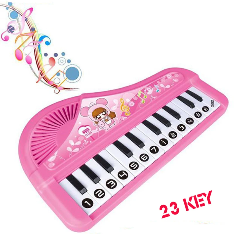 Childern 23 Key Electronic Organ Piano Good Tone Kids Learning and Education Practice Musical Instruments Toy