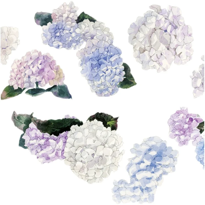 Hydrangea washi tape for DIY decoration flower PET washi tape for scrapbooking Kailikin Tape