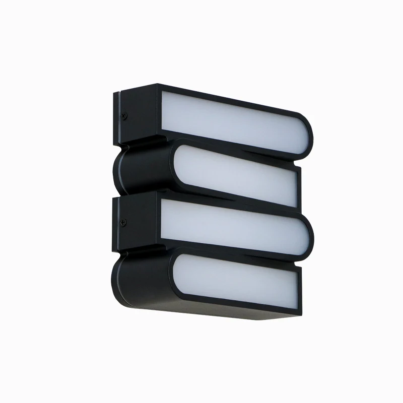 Waterproof IP65 18W LED Wall Light Creative Design Aluminum SMD2835 Wall Lamp for Outdoor Garden Balcony Corridor Porch Lights