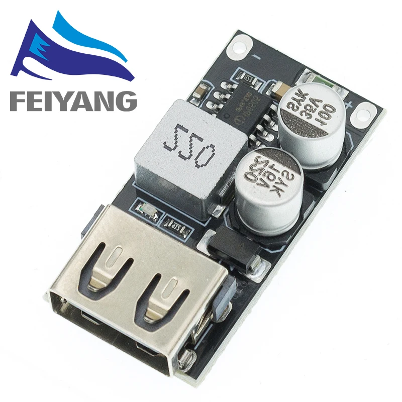 USB QC3.0 QC2.0 USB DC-DC Buck Converter Charging Step Down Module 6-32V 9V 12V 24V to Fast Quick Charger Circuit Board 5V