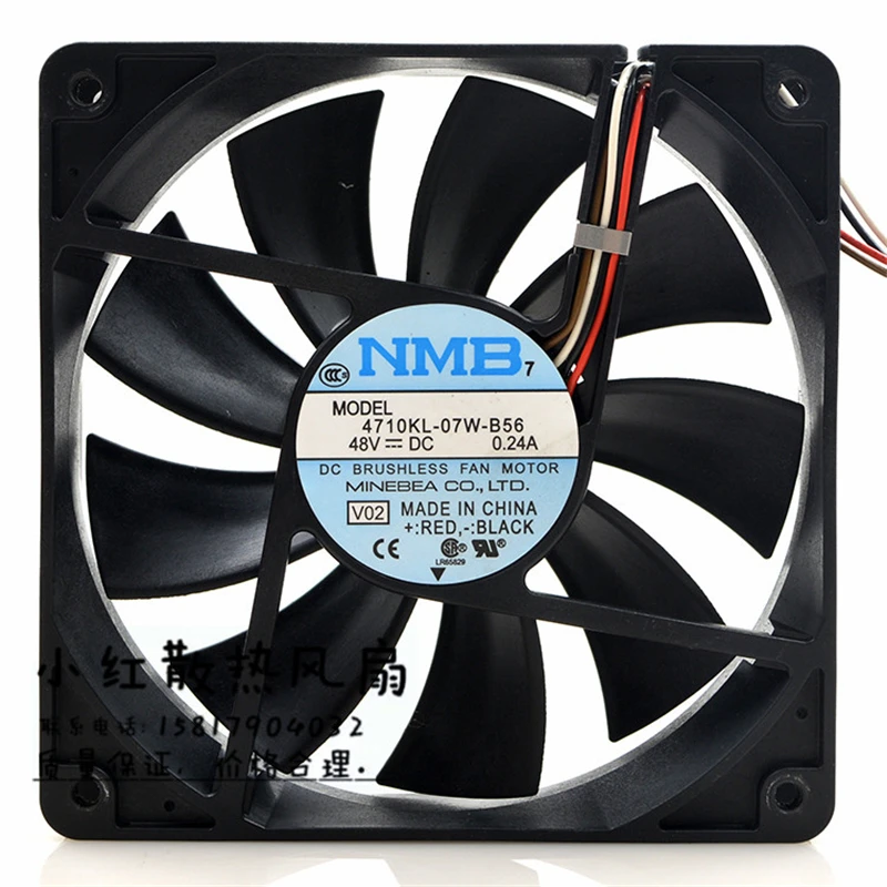 

Original NMB 4710KL-07W-B56 48V 0.24A 12025 12CM server industrial fan