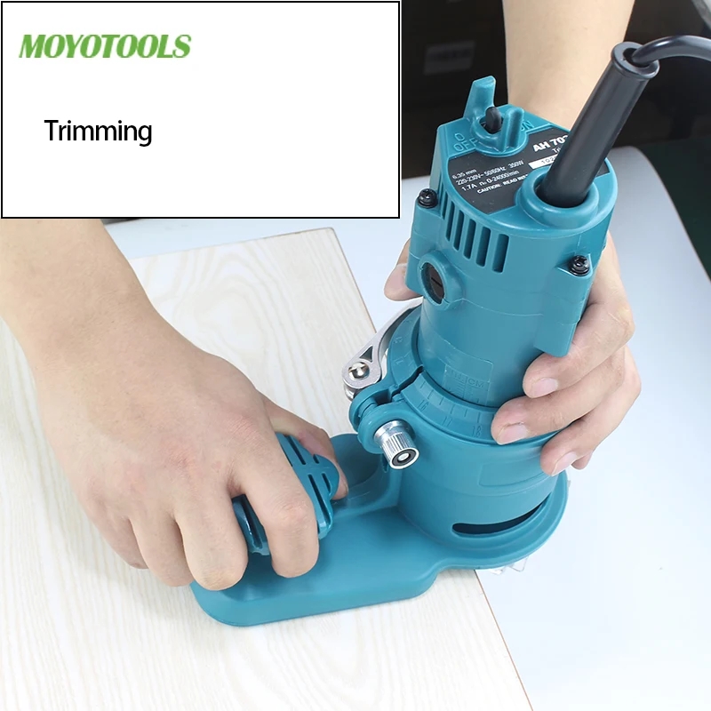 New Design Electric Trimming Machine with Dust Collecting Wood Router Woodworking Edge Cutter and PVC Trimmer Tools