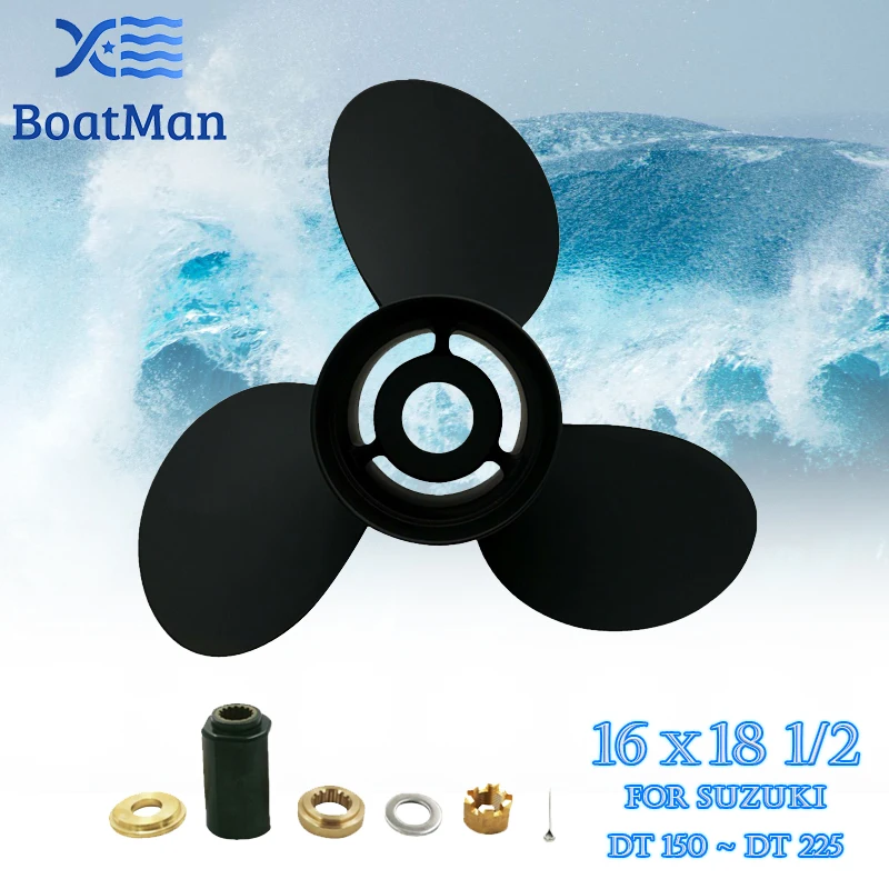 Boat Propeller 16x18 1/2 For Suzuki Outboard Motor 150-300 HP Aluminum 15 Tooth Spline Engine Part Outlet 99105-00800-185