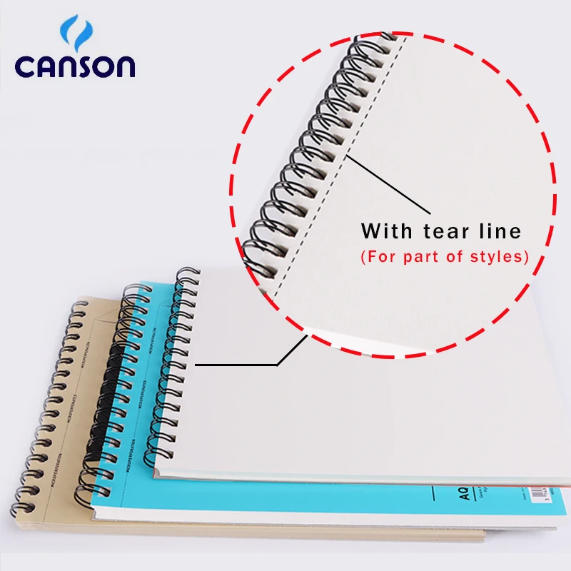 CANSON Art-كتاب رسم 16K/8K/A4/A3 للرسم ، قلم تحديد ، أكريليك ، ألوان مائية ، قلم رصاص ، قلم حبر ، كتاب ورق كرافت من سلسلة XL #6