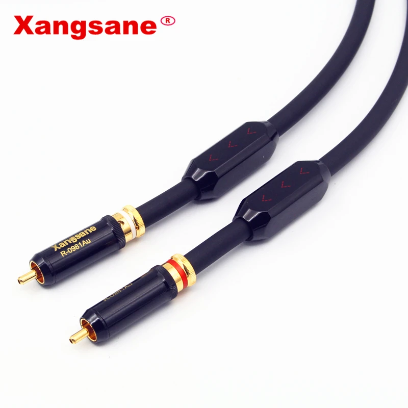 Xangsane Sp-5008Cu Hiệu Suất Cao OCC Rca Rca Cáp Hifi Dây Dẫn Âm Thanh HIFI Cáp 2RCA Đực Cáp Âm Thanh