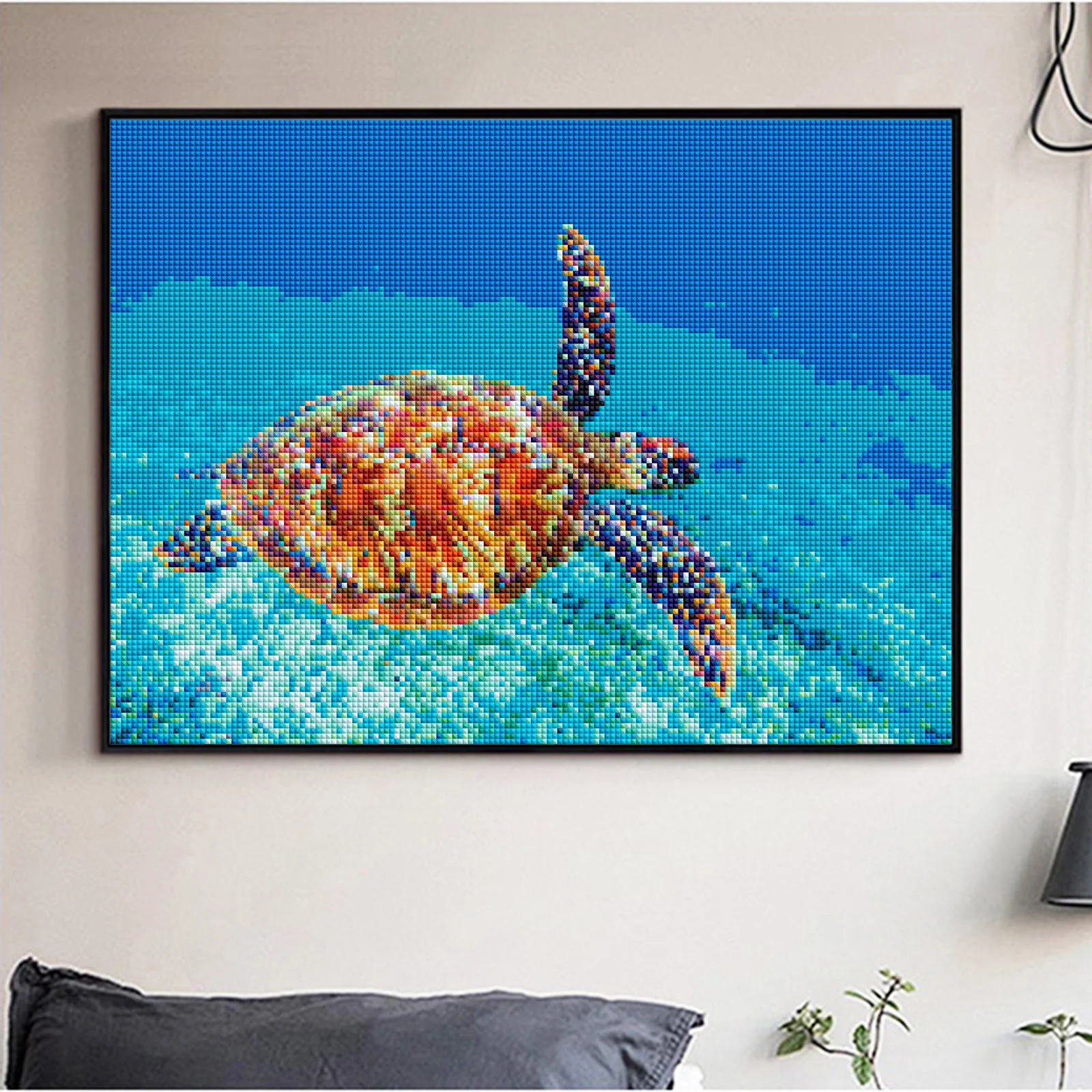 LZAIQIZG 5D DIY Diamond Embroidery Animal Full Square/Round Diamond Painting Sea Turtle Rhinestones Cross Stitch Home Decor