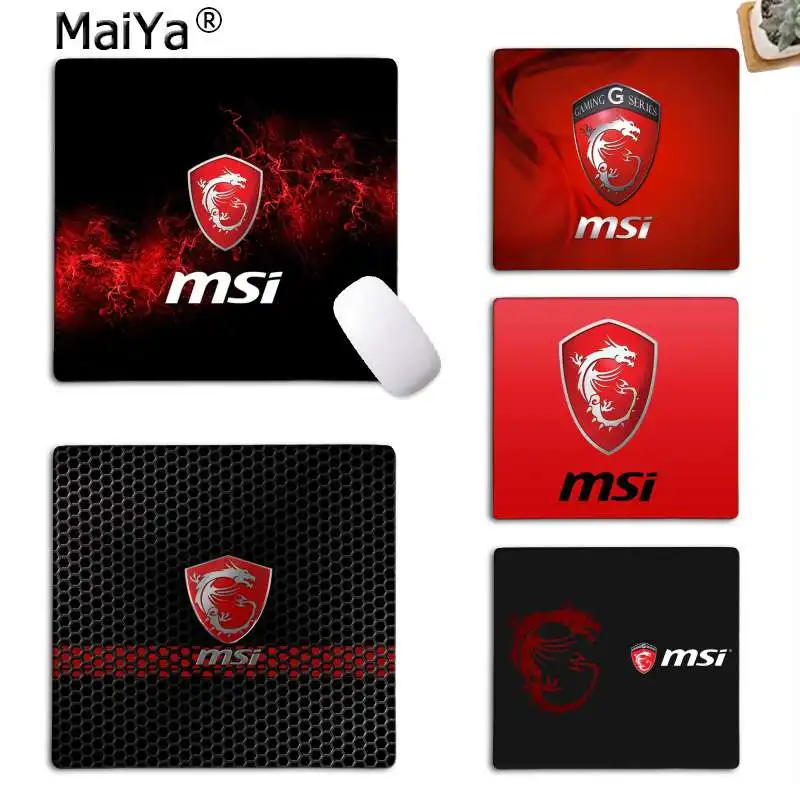 MaiYa Vintage Cool MSI LOGO Customized MousePads Computer Laptop Anime Mouse Mat Top Selling Wholesale Gaming Pad mouse