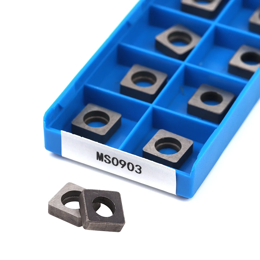 10 Chiếc CNC Dụng Cụ Đệm MS0903 MS1204 MS1504 MS1904 Vuông Loại Carbide Shim Chung Công Cụ Phụ Kiện Cho Máy Tiện Và máy