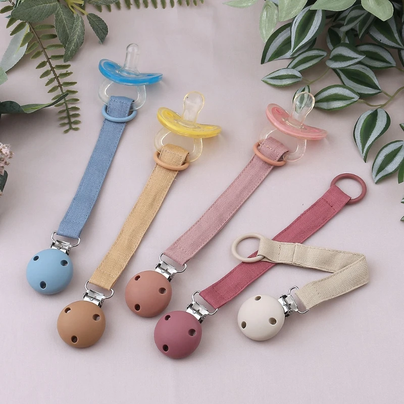 

BPA Free Silicone Baby Pacifier Clips Newborn Silicone Soother Clip Chain Dummy Holder Nipple Holder Teething Toys for Baby Item